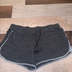 black/grey XL womens athletic shorts